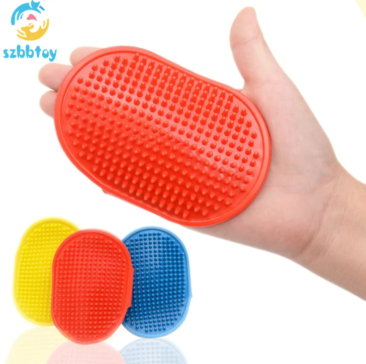 

Pet hair remover dog grooming massage brush shower massage brush, 3colors,blue,red,yellow