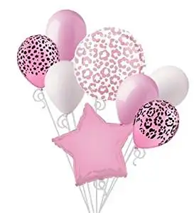 Buy Pink Cheetah Print Balloon Bouquet Set Pink Leopard Print