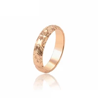 

15613 xuping elegant lathes-carved flowers process High tech cut car flower rose gold plated ring
