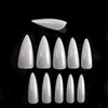 TSZS Wholesale 500 Pcs Natural Stiletto Artificial Finger Nails Full Cover Professional False Nail Tips Free Sample