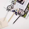 Top sale trendy style beautiful flower around with bead decoration ballpoint pen directly sale