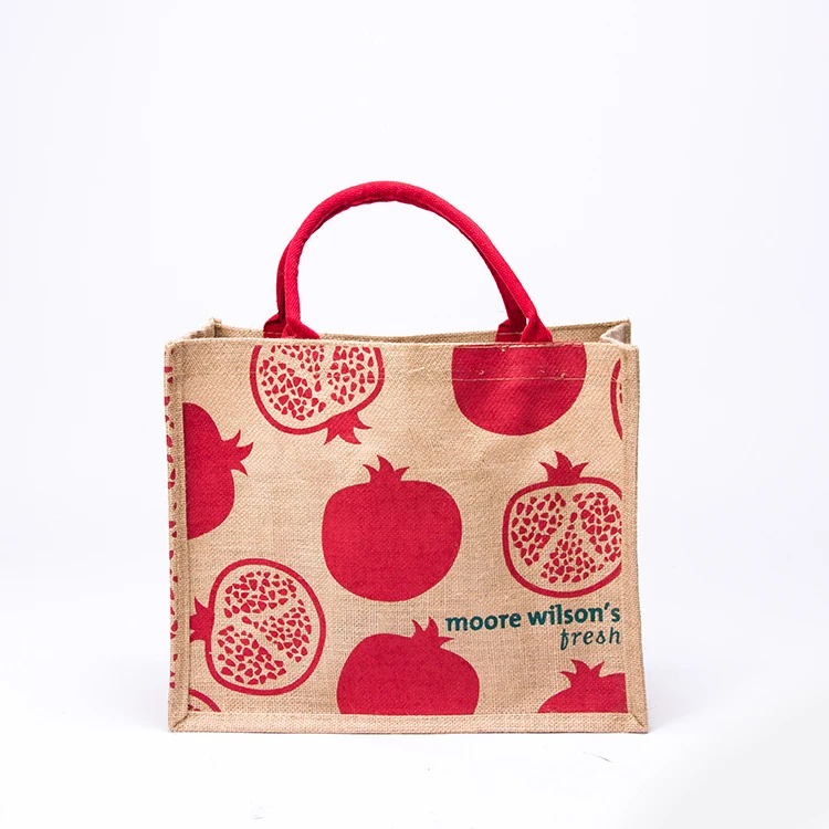 

manufacture Jute and linen fabric shopping bag China, Customized