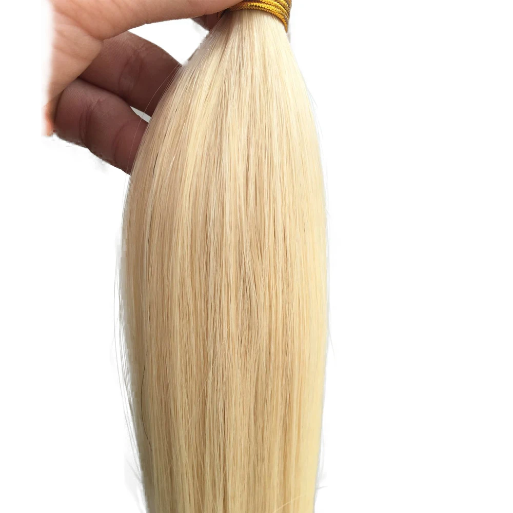 

Factory Price Indian Virgin Remy Hair Color 613 Color Blonde Hair Weave Human