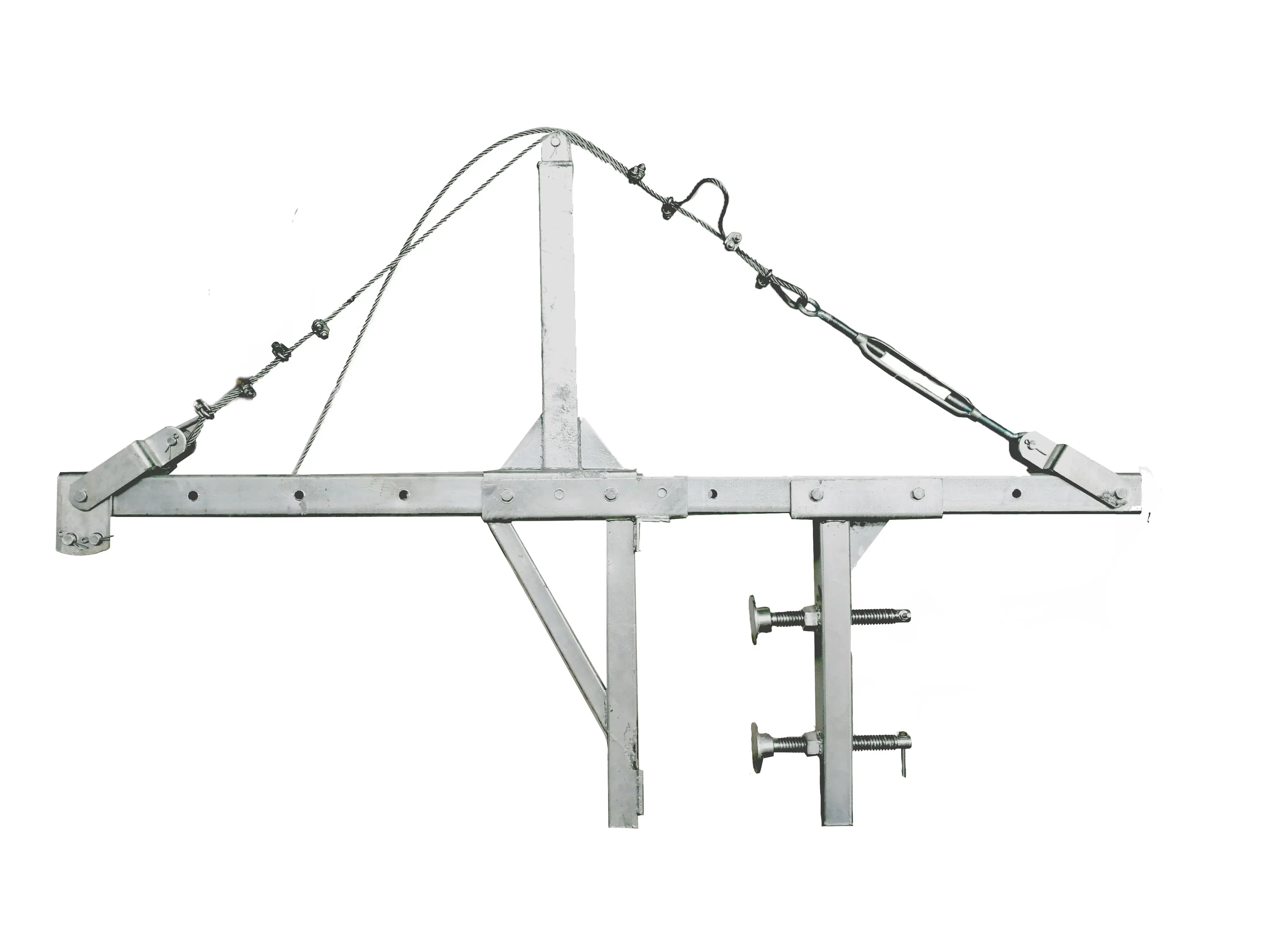 suspended aluminum work platform,Electric Scaffolding parapet clamp type low price