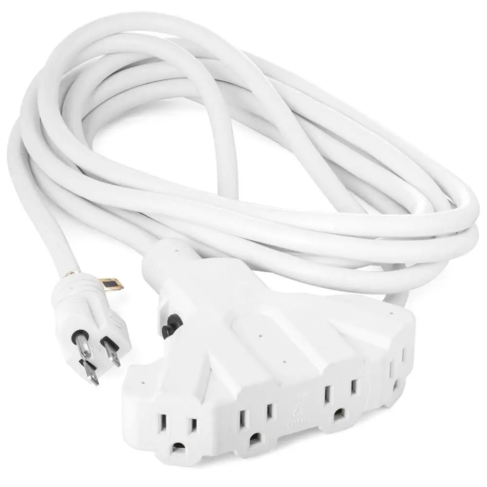 America Standard Four Outlet Extension Power Cord With Overload
