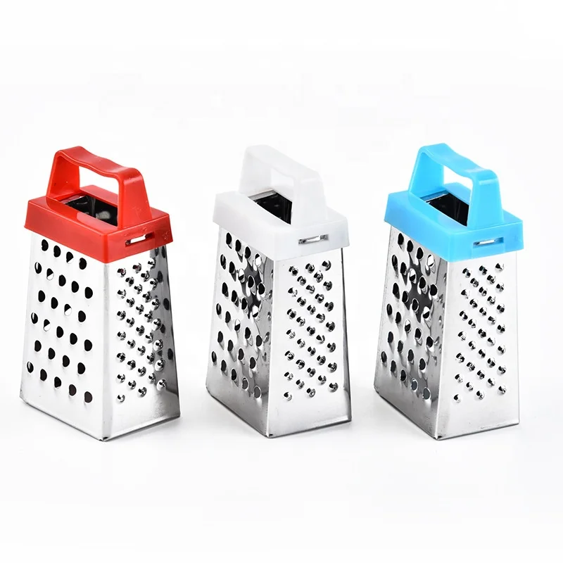 

Professional Box Grater Stainless Steel Boxed Grater with 4 Sides Best for Parmesa Cheese Vegetables Ginger, Picture shows