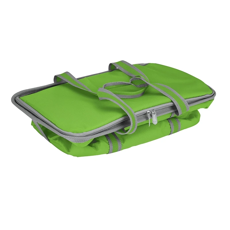 Promotional Foldable Custom Waterproof 420D Large 36 Can Collapsible Insulated PEVA Lining Cooler Bag