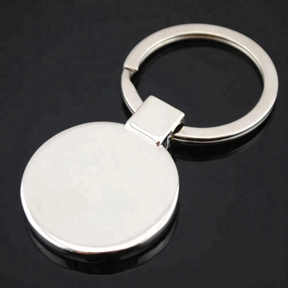 
Metal popular round keychain for wholesale 