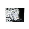 The king of the forest modernist animal oil painting led canvas art, glowing dynamic picture