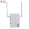 External dual antenna 300M wall-mounted Dual network port wireless extender WiFi Repeate