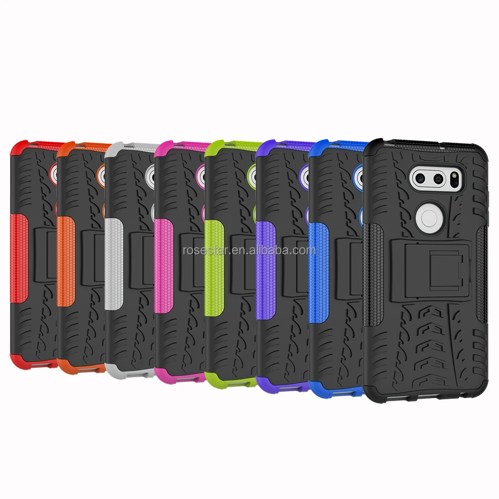 

Heavy Duty Hard Rubber Silicone Phone Case Cover For LG V40 ThinQ Case for LG V30 Coque Fundas Phone case