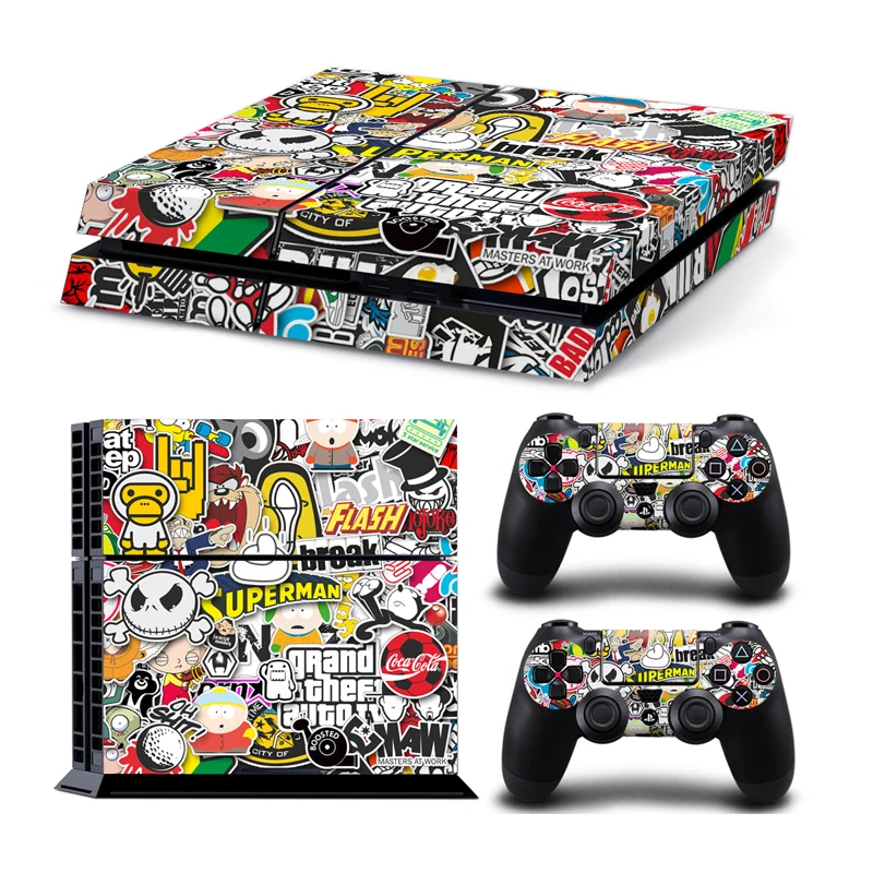 

TECTINTER Skin Sticker For PS4 and Controller Protector Decal Skin Vinyl for PS4 Sticker, As your requirement.