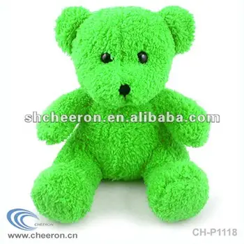 green stuffed teddy bear