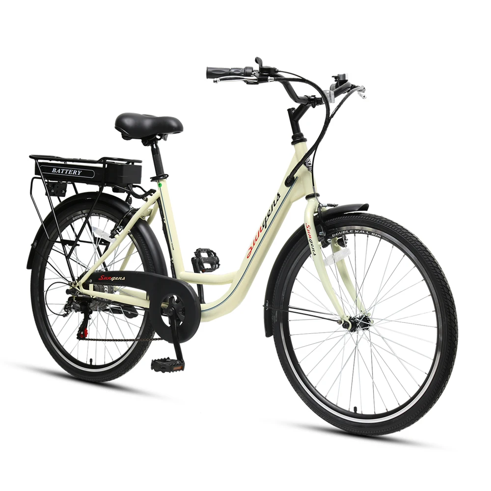 

women bike 26 inch light electric city bicycle, Customized