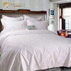 Wholesale Pakistan cotton small square jacquard hotel queen bed sheet