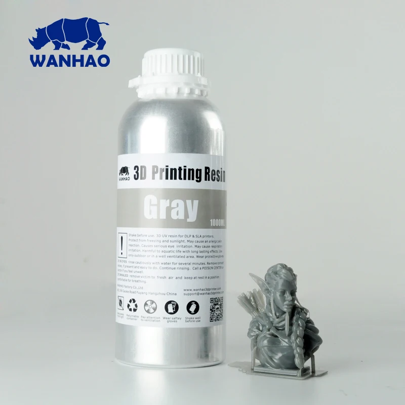 250ML high quality solid 3d print grey resin for 3D printer machine