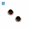 high quality Factory price 4 holes uv plating paint gold ABS fancy black plastic 20mm sewing button for clothing
