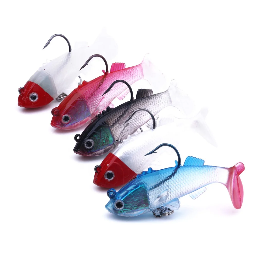 

Hengjia New package lead fish lures 6CM 8G 5 pieces mixed color bait, 5 mixed colors