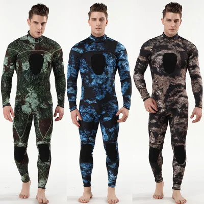 

High Quality 3MM Spearfishing Wetsuit Neoprene Camouflage Diving Suits For Men, Greet