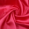 2018 New plain dyed mirror woven polyester textile fabric for satin