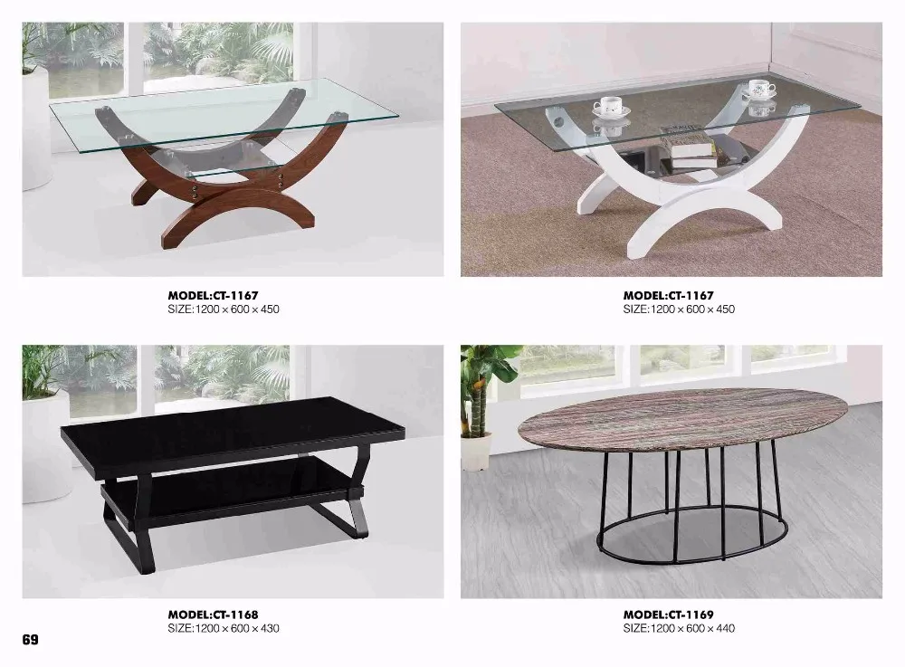 MDF paper 3 nesting coffee table side table