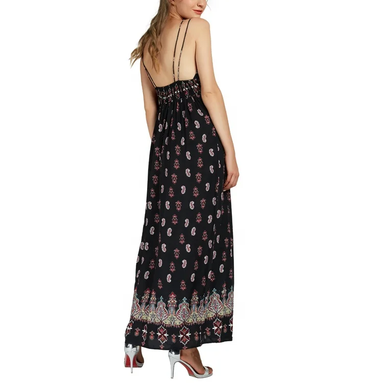 

200Pcs in Stock Women's Sexy Sundress Maxi Summer Long Boho Beach Backless Dress