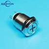 1238 Custom Symbol 12V Blue Led Pushbutton Switch