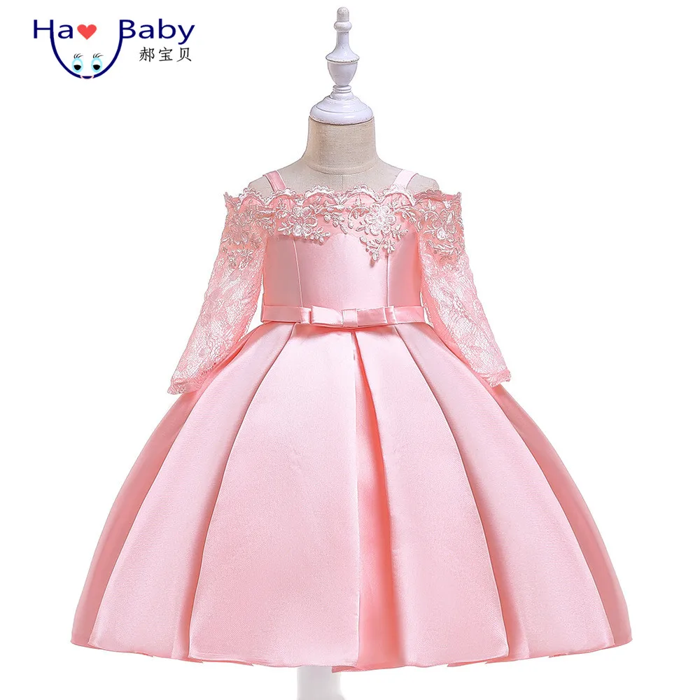 

Hao Baby Princess Ins Girls Host Dress Costumes Children Dresses