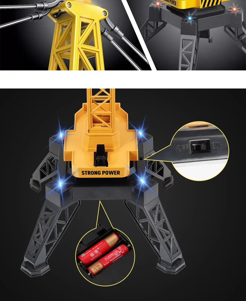 Huina 1585 114 2.4g 12ch Metal Radio Control Rc Tower Crane For Sale