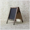 Vintage wooden double-sided mini blackboard message board register decorated advertising board graffiti writing board