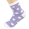 Pile terry dots Polyester sets striper and solid color socks