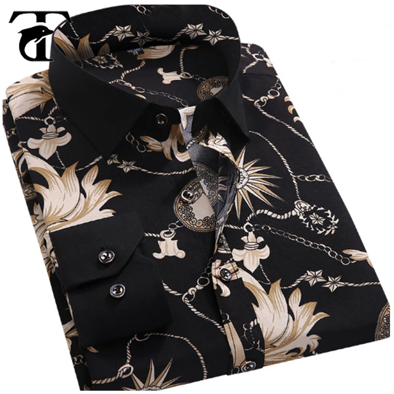 Factory Price Fancy Printed Men's Shirt 2018