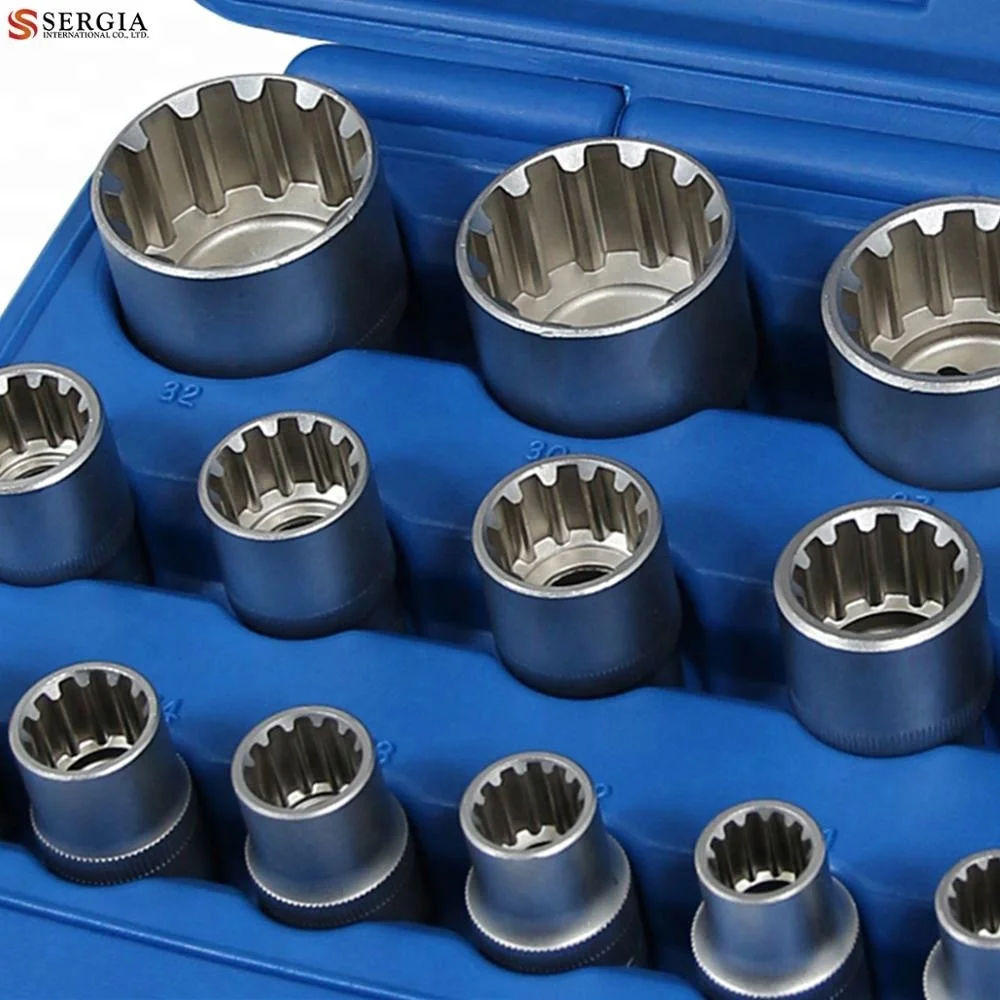 Mit 19pcs 1/2 Inch Ratchet Lock Square Socket Wrench Set Kit Buy Gear