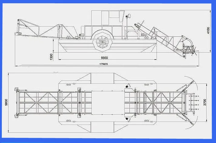 Lake Aquatic / Seaweed / Lavender / Weed Harvester For Sale