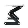 Portable Adjustable Aluminum Laptop Desk/Stand/Table Vented w/CPU Fans & Extra Large Mouse Pad Side Mount