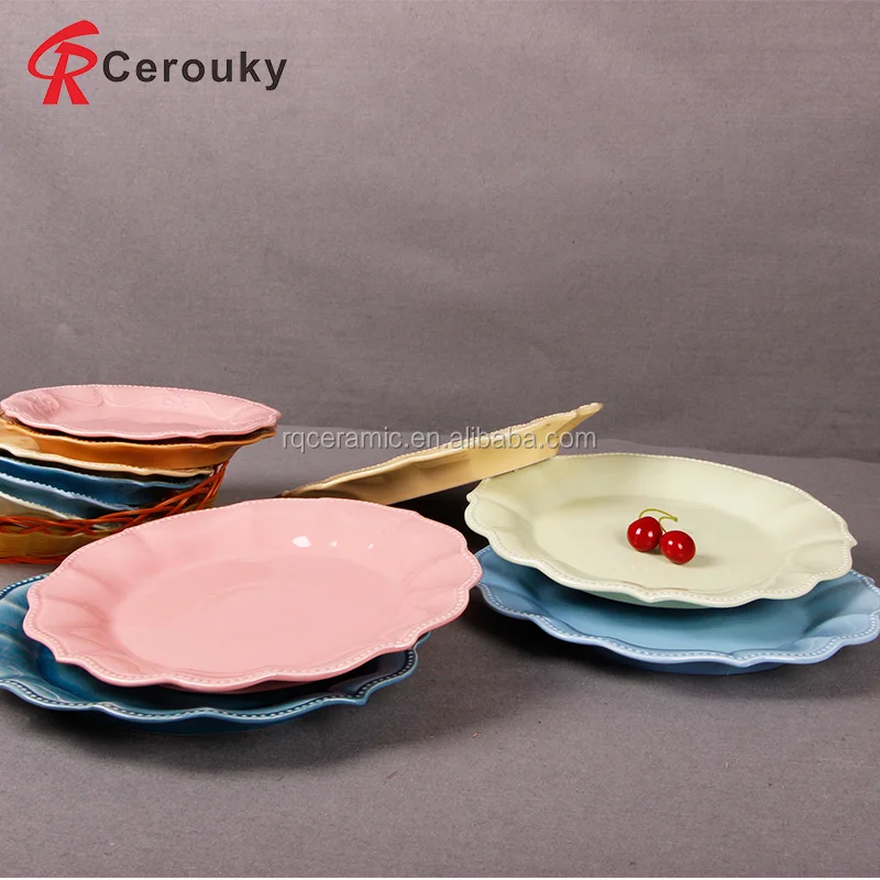 High quality home use decorative ceramic butter dish / plate