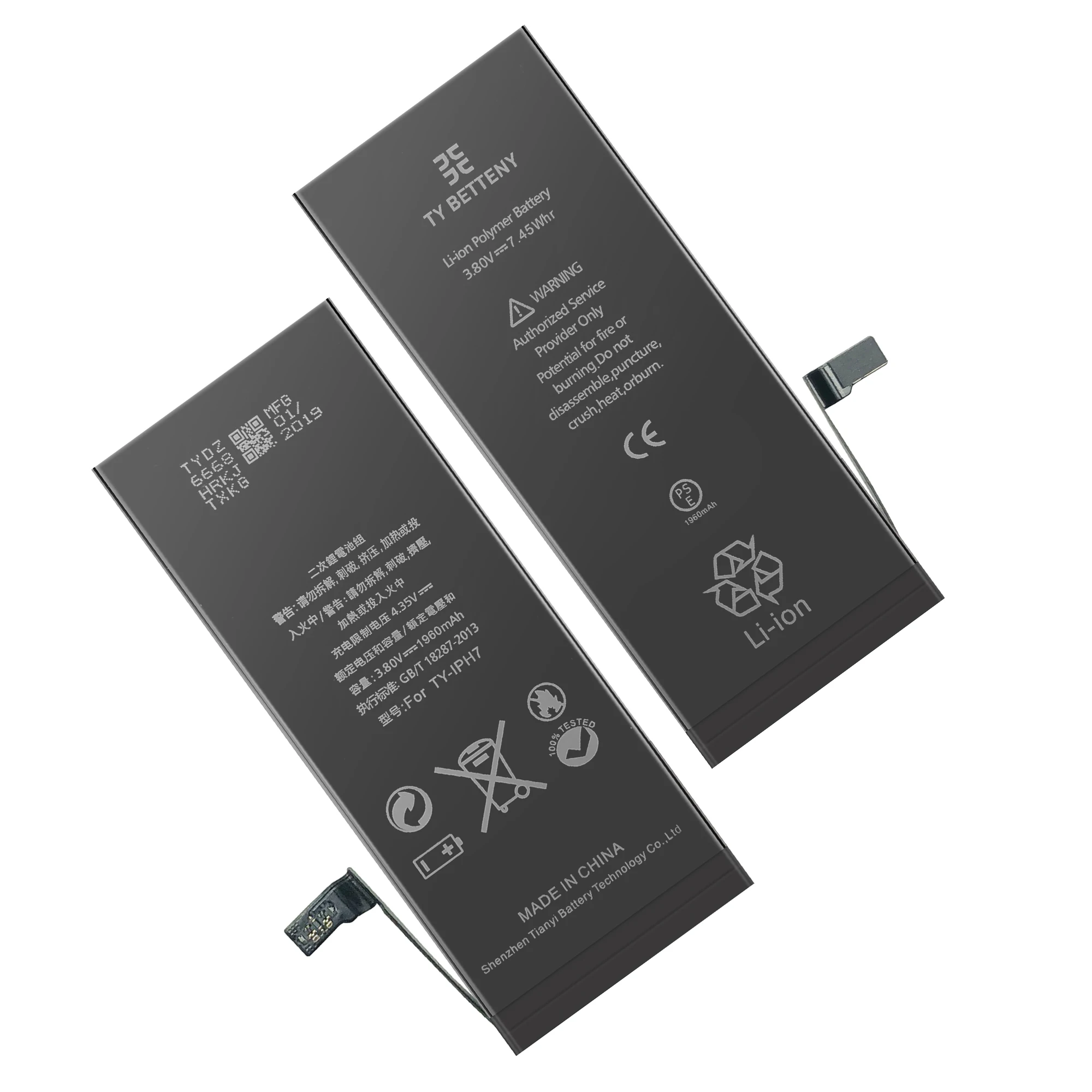 

Li-ion Polymer Battery for Iphone 6 6s 7 8 plus X XR XS MAX 11 pro max replacement battery