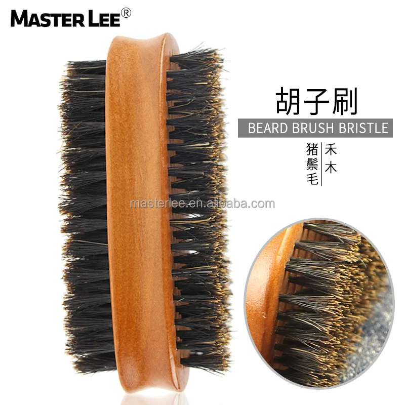 

Masterlee Brand Mustache Facial Hair Black Man Wooden Beard Bristle Brush Hard Bristle Hair Brush Personalized Hair Brush, Customised