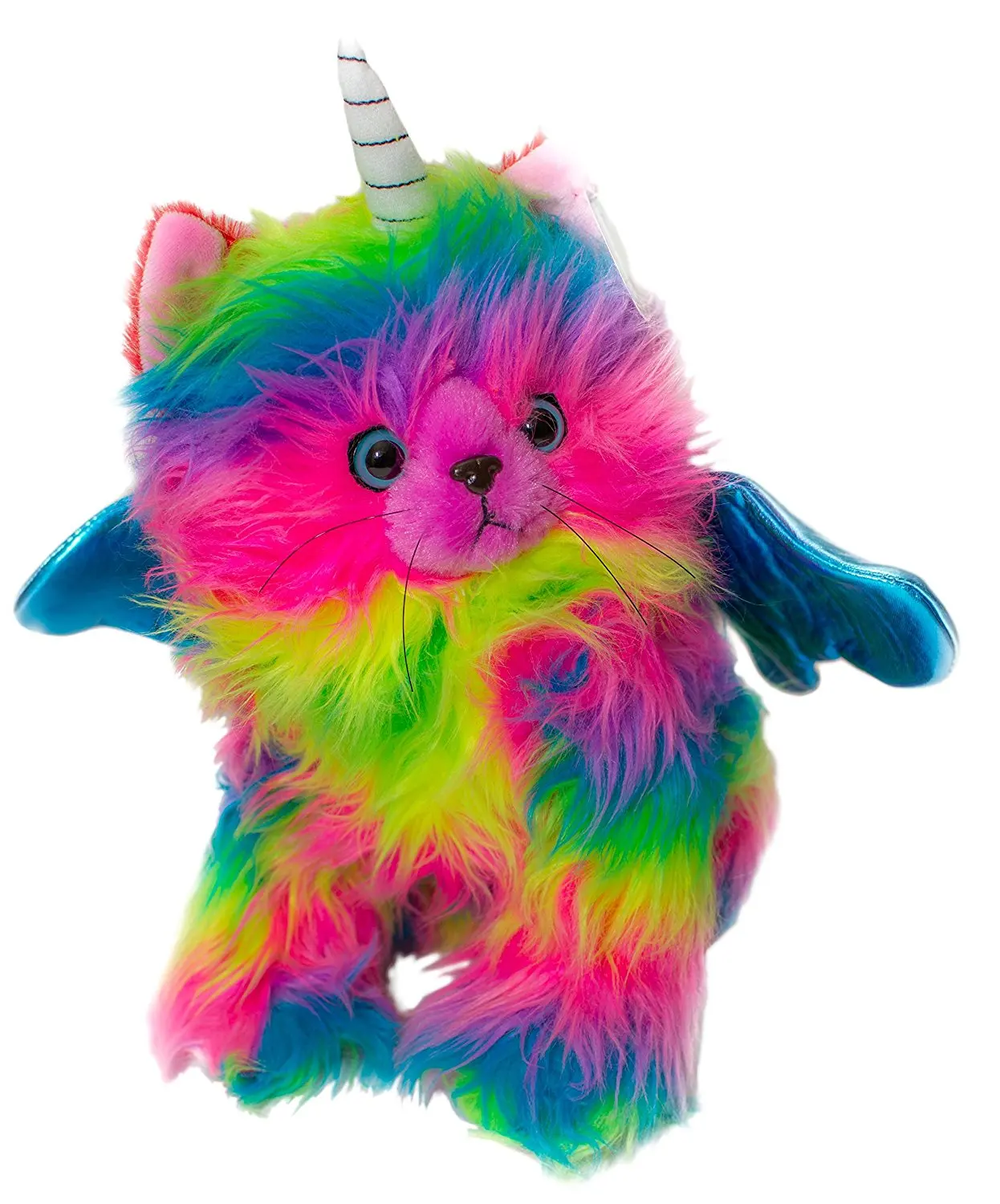 rainbow butterfly unicorn kitten plush