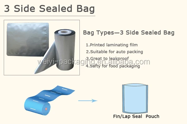 3 side sealed bag