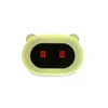 ce rohs funny face expression 8 color digital wake up lamp with alarm clock helps your baby wake up happily