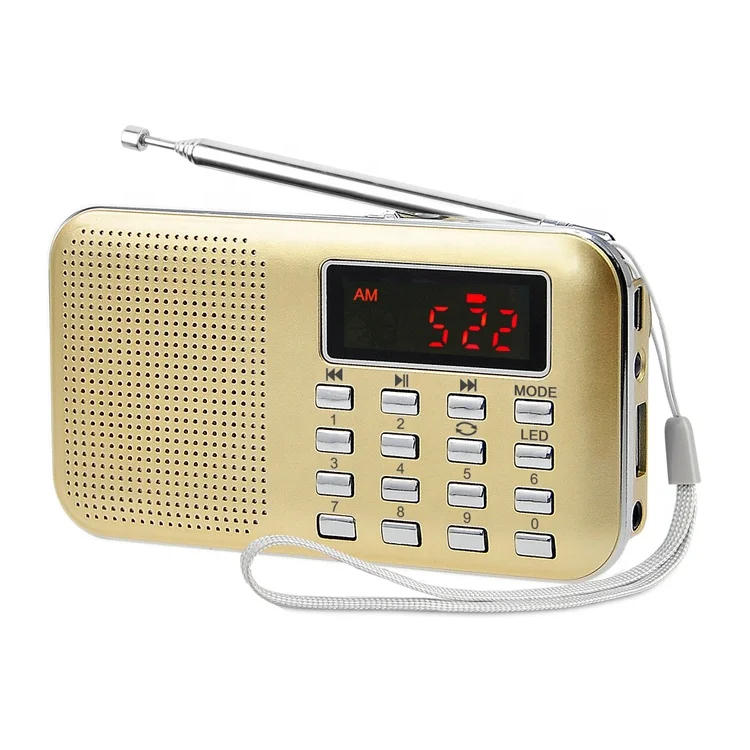 

2021 Factory new supplier L-088 AM/FM Radio Adudio Player, Religious music play Device Support TF card USB disk