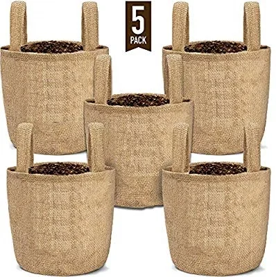 

FACTORY MADE.1-300 Gallons jute garden planter grow bag.