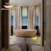 Customized bathroom freestanding travertine bath tub for adult