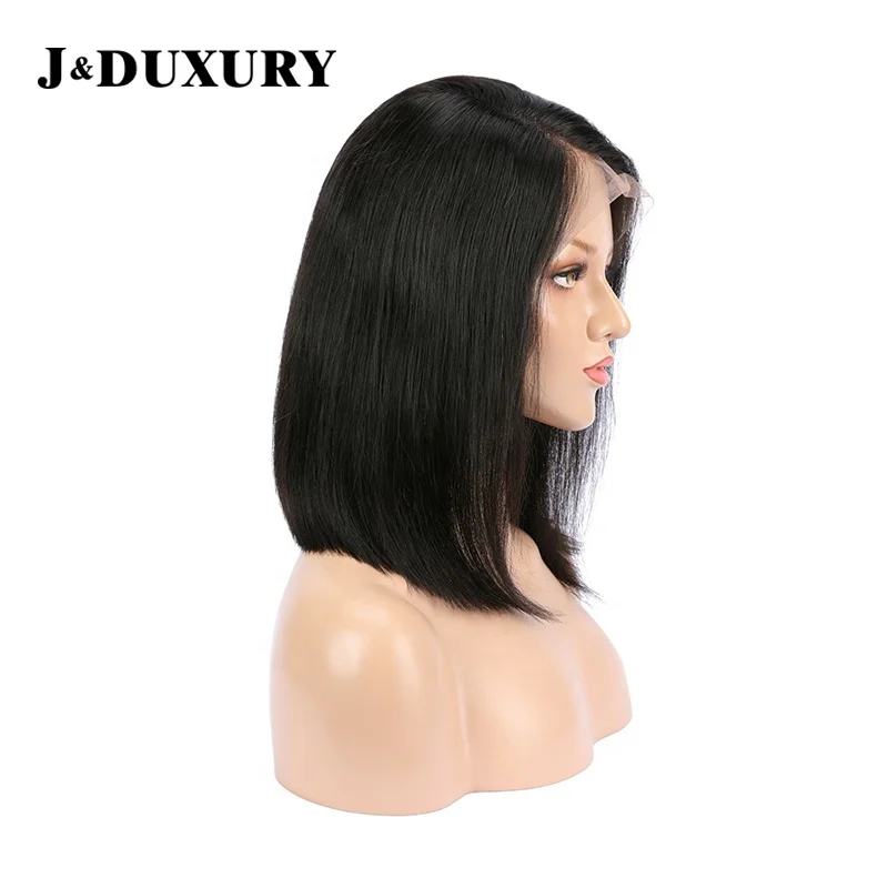 

Pre Slayed Kim Kardashian Inspired Bob Cut Shoulder Length Indian Remy Human Hair 13x6 lace Frontal Wig, Natural color lace wig
