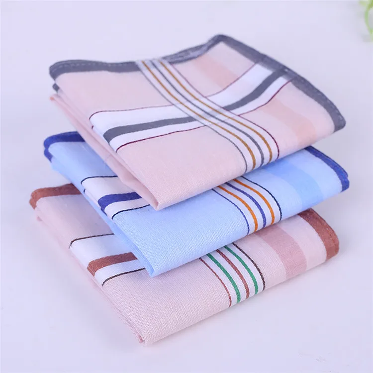 
Custom Good Quality Printed Pocket Square Cotton Handkerchief for Men 