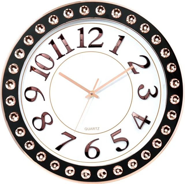 16inch Crystal Ajanta Models Price Wall Clock Logo Print Buy Crystal