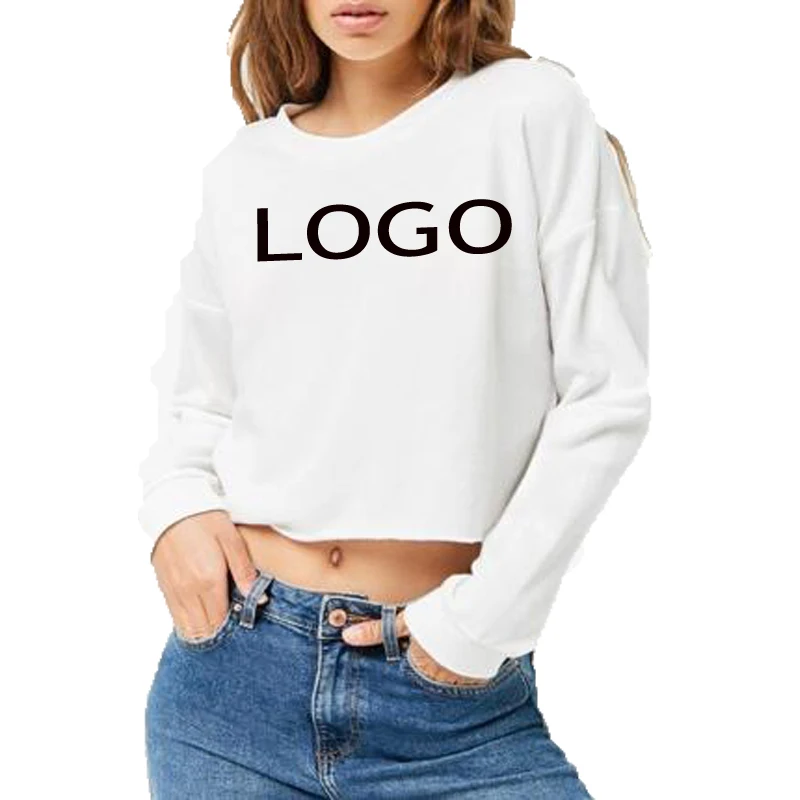 

Custom Logo High Quality FJUN brand Hot Sales Cheap Fashion Blank Fitness Women Casual Stylish Long Sleeve Crop Tops For Women, Camo