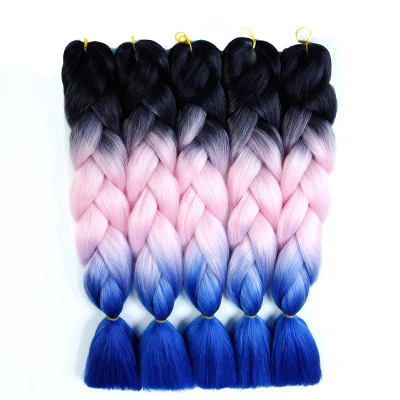 Wholesale African Women Hair Attachment For Braids 80 Colors 24 Inch ...