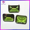 Dark green reflective float glass 5mm 6mm 10mm emerald cut green glass beads finger gems festival face gems